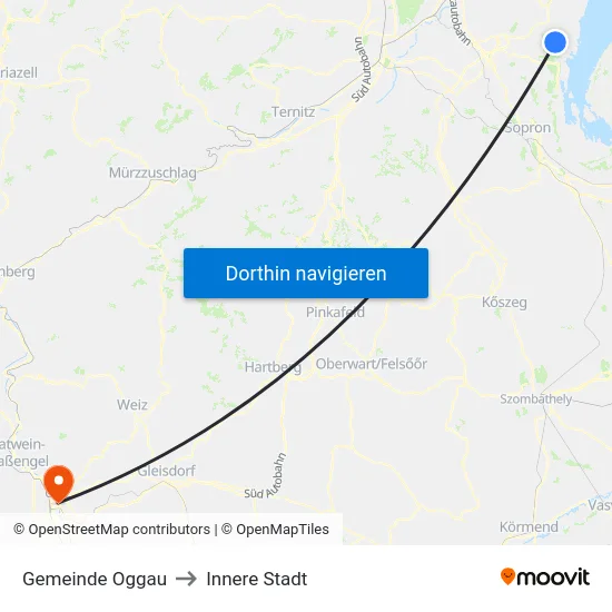 Gemeinde Oggau to Innere Stadt map
