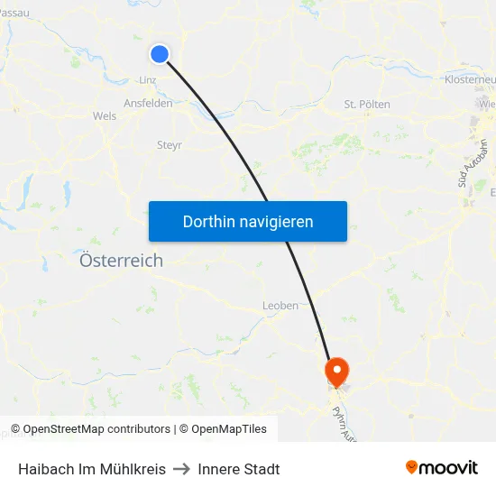 Haibach Im Mühlkreis to Innere Stadt map