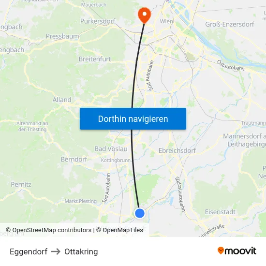 Eggendorf to Ottakring map