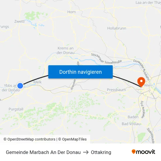 Gemeinde Marbach An Der Donau to Ottakring map