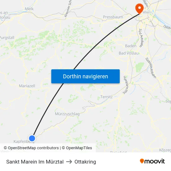 Sankt Marein Im Mürztal to Ottakring map