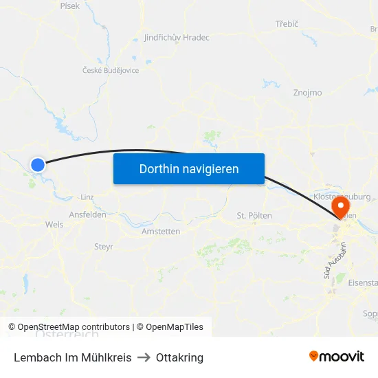 Lembach Im Mühlkreis to Ottakring map