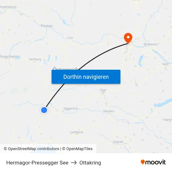 Hermagor-Pressegger See to Ottakring map