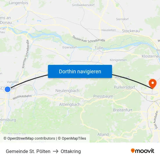 Gemeinde St. Pölten to Ottakring map