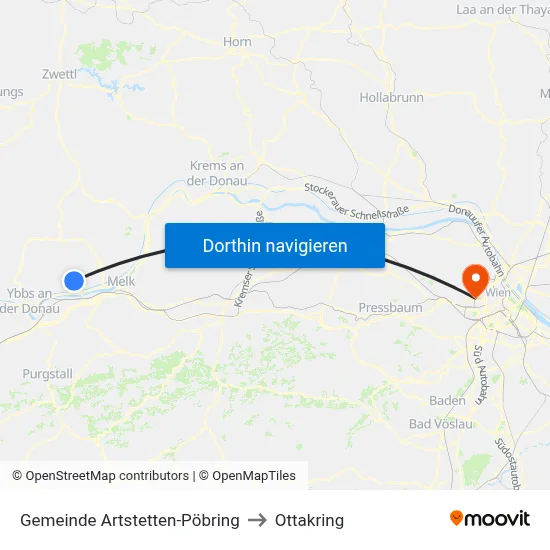 Gemeinde Artstetten-Pöbring to Ottakring map
