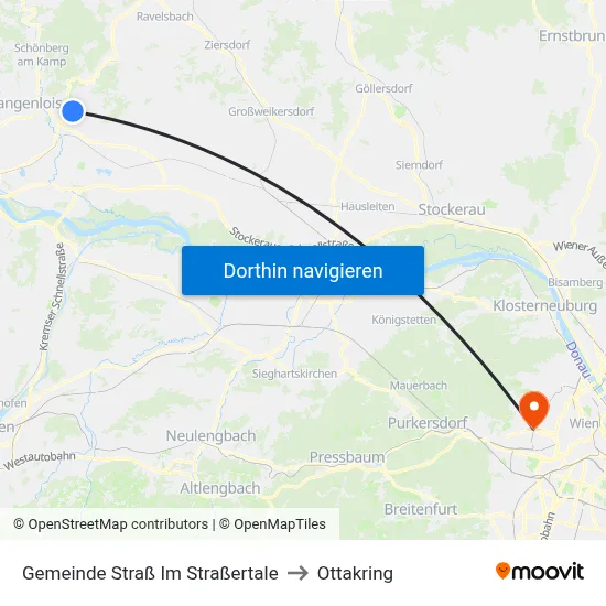 Gemeinde Straß Im Straßertale to Ottakring map