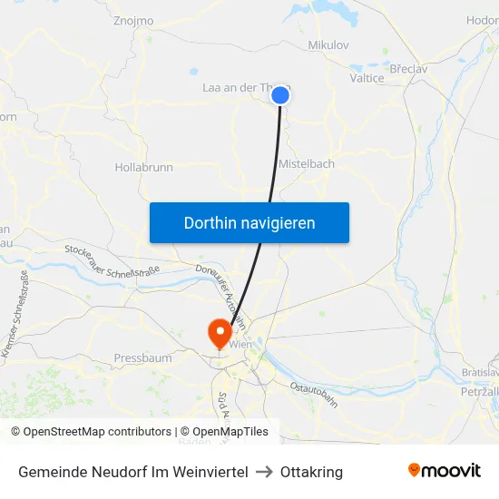 Gemeinde Neudorf Im Weinviertel to Ottakring map