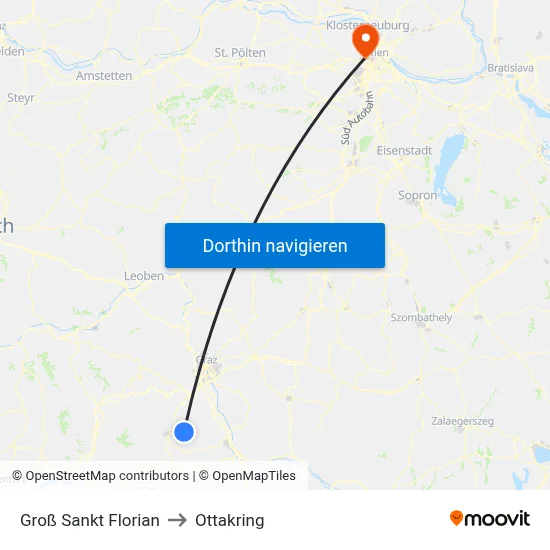 Groß Sankt Florian to Ottakring map