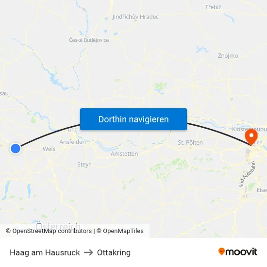 Haag am Hausruck to Ottakring map