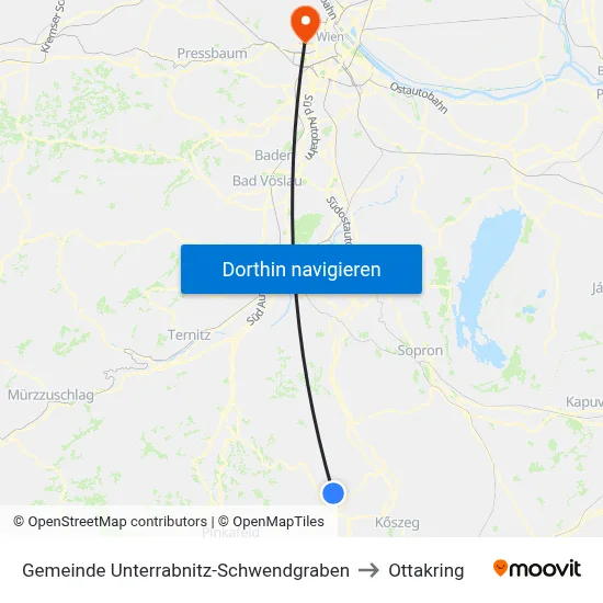 Gemeinde Unterrabnitz-Schwendgraben to Ottakring map