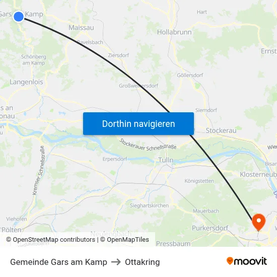 Gemeinde Gars am Kamp to Ottakring map