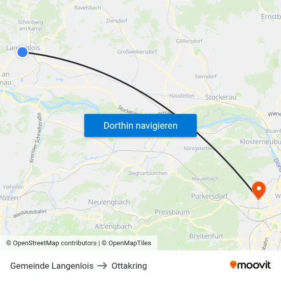 Gemeinde Langenlois to Ottakring map
