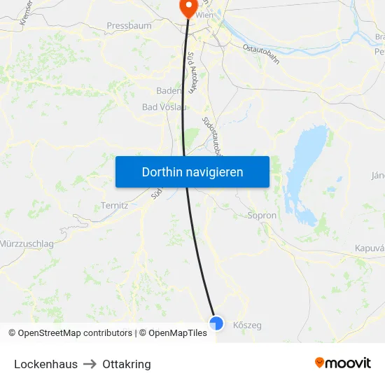 Lockenhaus to Ottakring map