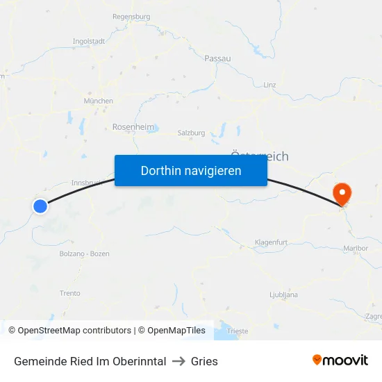 Gemeinde Ried Im Oberinntal to Gries map