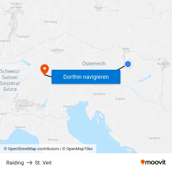 Raiding to St. Veit map