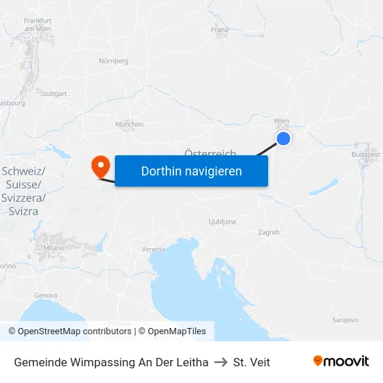 Gemeinde Wimpassing An Der Leitha to St. Veit map