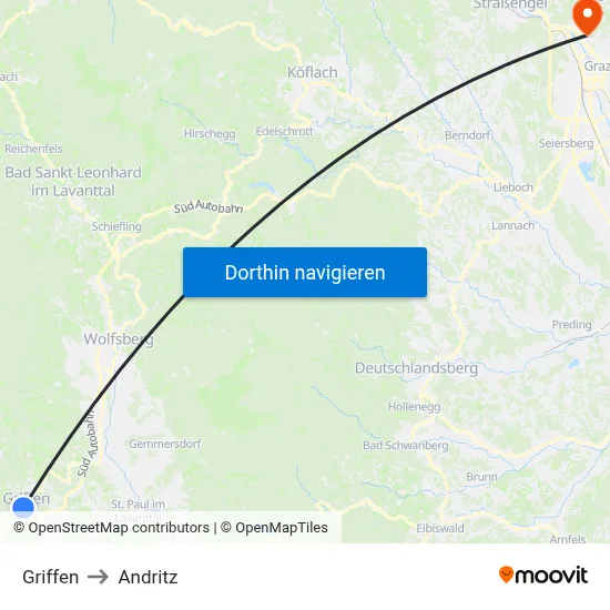 Griffen to Andritz map