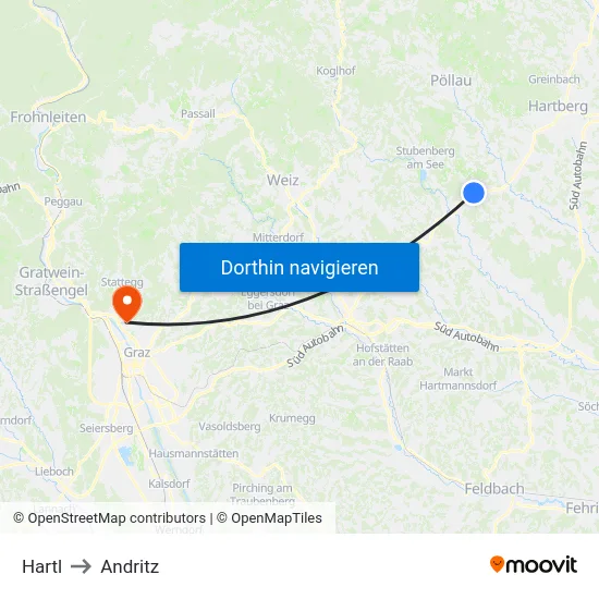 Hartl to Andritz map