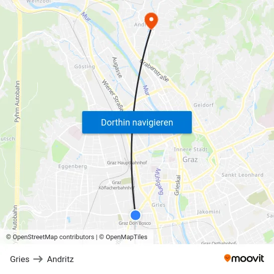 Gries to Andritz map