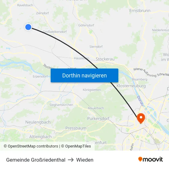 Gemeinde Großriedenthal to Wieden map