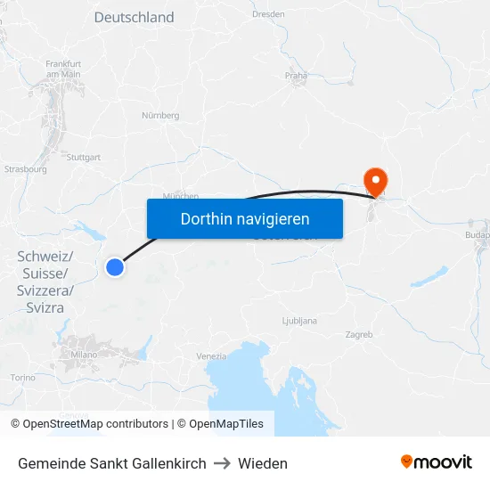 Gemeinde Sankt Gallenkirch to Wieden map