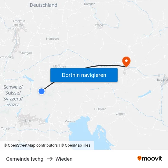 Gemeinde Ischgl to Wieden map