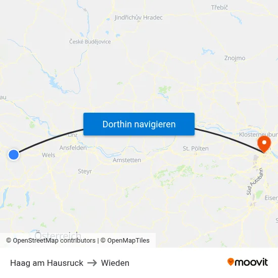 Haag am Hausruck to Wieden map