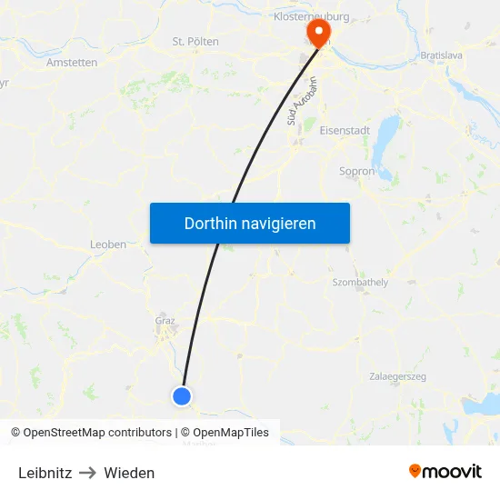 Leibnitz to Wieden map