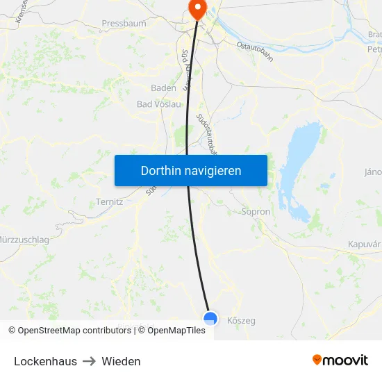 Lockenhaus to Wieden map