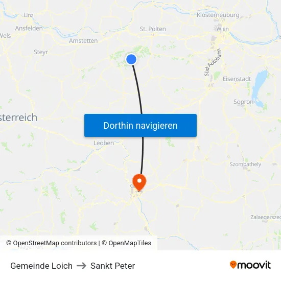 Gemeinde Loich to Sankt Peter map