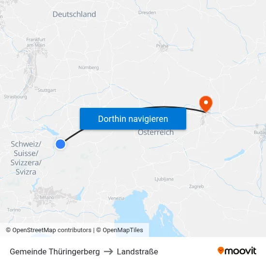 Gemeinde Thüringerberg to Landstraße map
