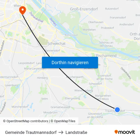 Gemeinde Trautmannsdorf to Landstraße map