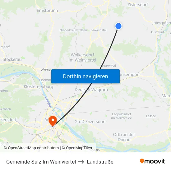 Gemeinde Sulz Im Weinviertel to Landstraße map