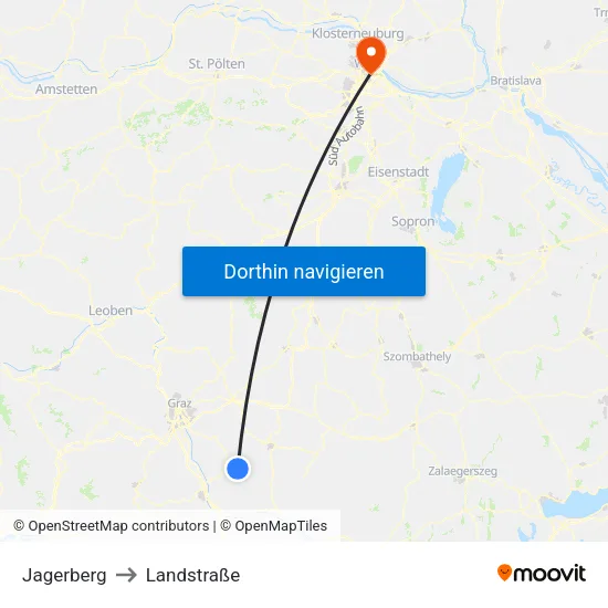 Jagerberg to Landstraße map