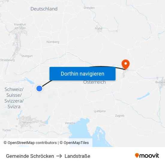 Gemeinde Schröcken to Landstraße map