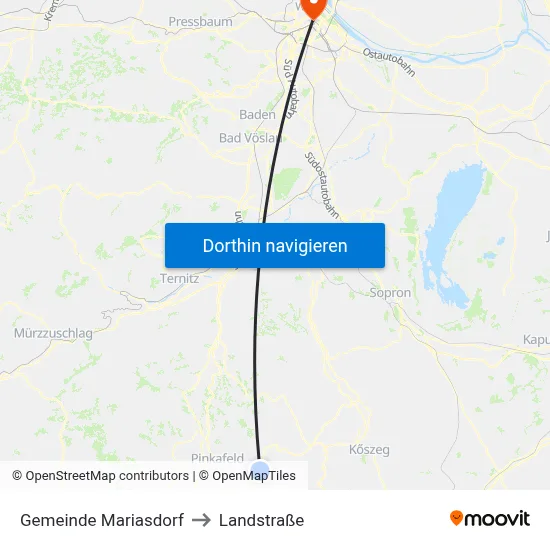 Gemeinde Mariasdorf to Landstraße map
