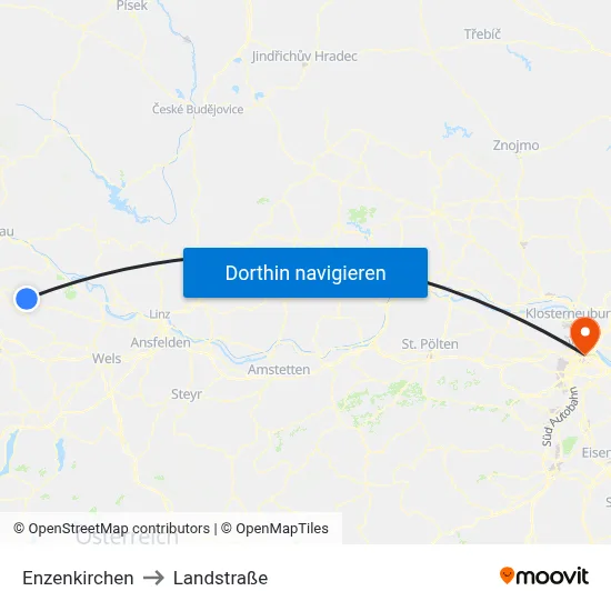 Enzenkirchen to Landstraße map