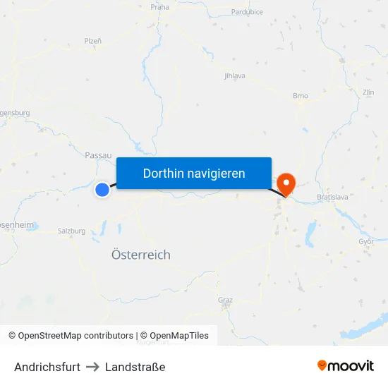 Andrichsfurt to Landstraße map