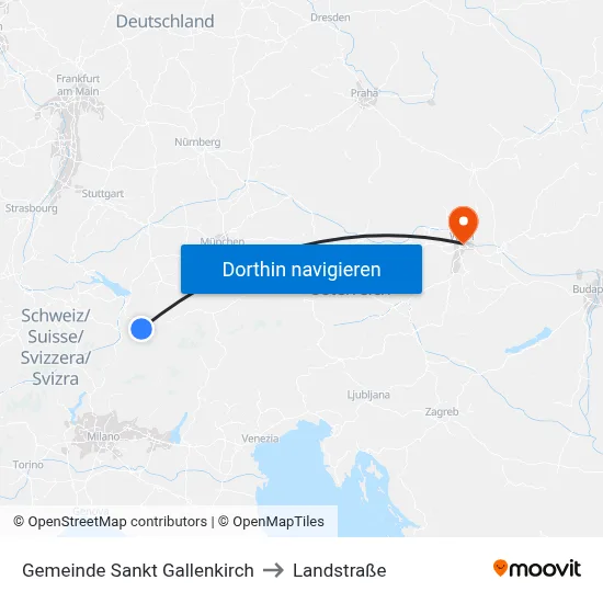Gemeinde Sankt Gallenkirch to Landstraße map