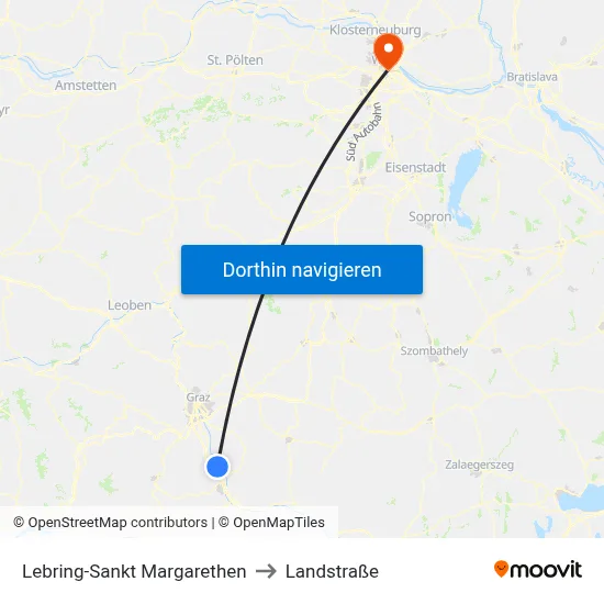 Lebring-Sankt Margarethen to Landstraße map