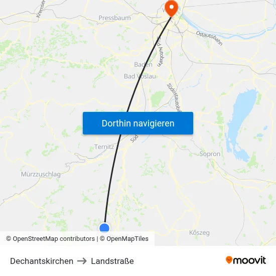 Dechantskirchen to Landstraße map