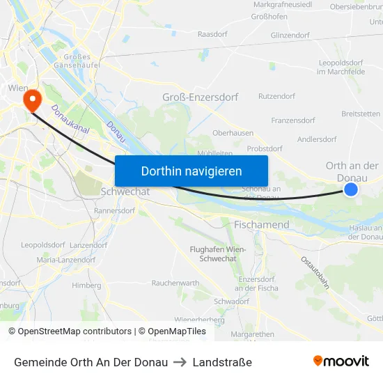 Gemeinde Orth An Der Donau to Landstraße map