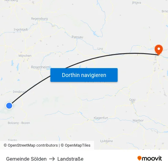 Gemeinde Sölden to Landstraße map