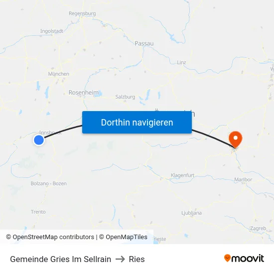 Gemeinde Gries Im Sellrain to Ries map