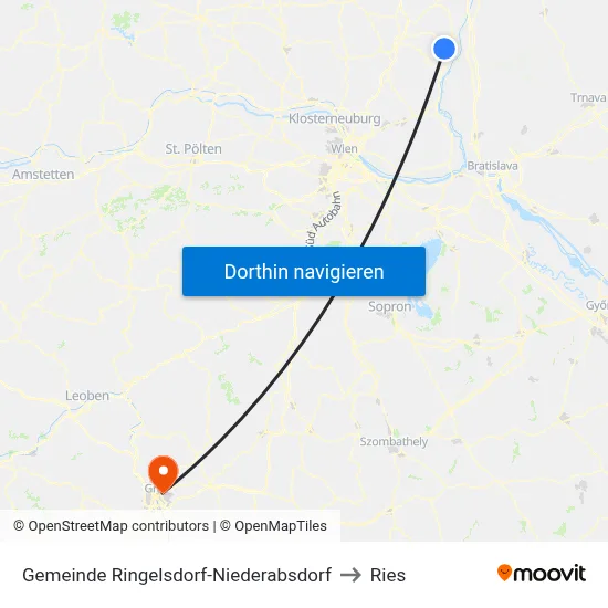 Gemeinde Ringelsdorf-Niederabsdorf to Ries map