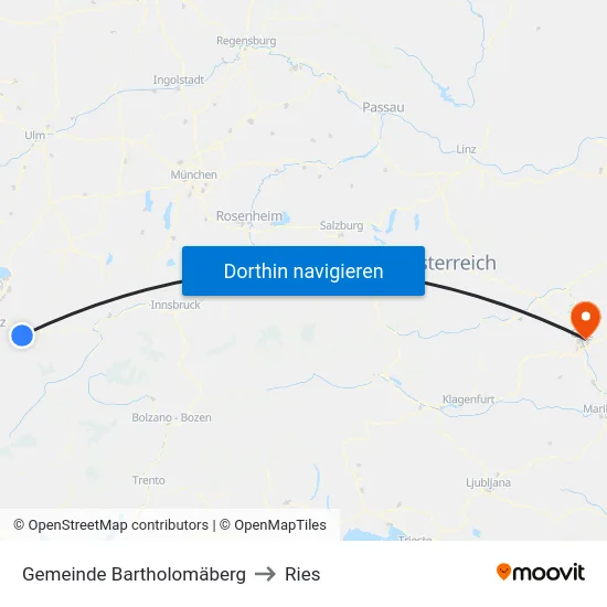Gemeinde Bartholomäberg to Ries map