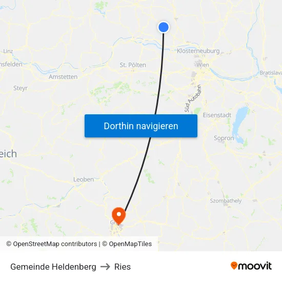 Gemeinde Heldenberg to Ries map