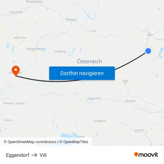 Eggendorf to Vill map