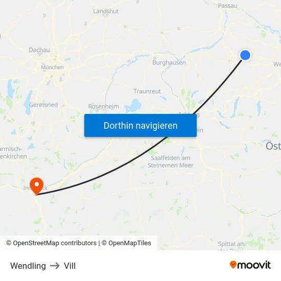 Wendling to Vill map