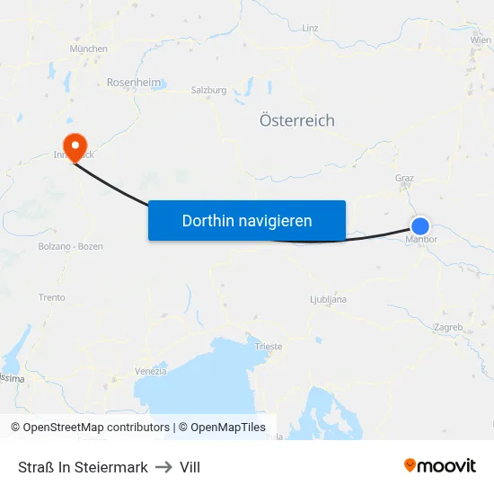 Straß In Steiermark to Vill map